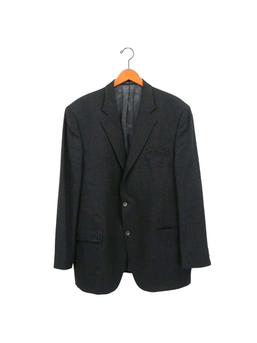 Cremieux Collection Loro Piana Italy Wool Black Dot Sport Coat Blazer Jacket 48L